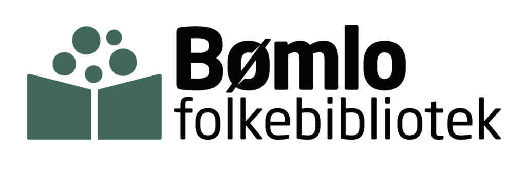 Logo for Bømlo folkebibliotek. Illustrasjon